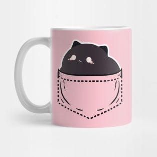 Black Cat in a Pocket Mug